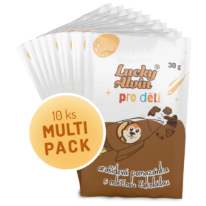 Lucky Alvin Pro děti: Arašídová pomazánka s mléčnou čokoládou MULTIPACK